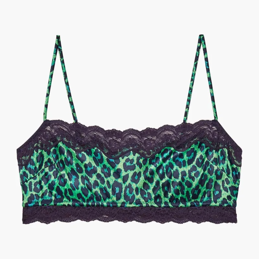 SAVAGE X FENTY - Satin Leopard Bralette *BRAND NEW